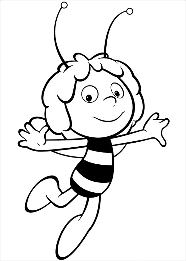 Раскраска: Майя пчела (мультфильмы) #28297 - Бесплатные раскраски для печати