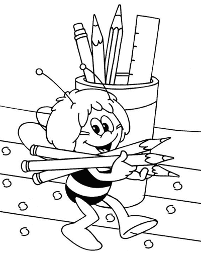 Раскраска: Майя пчела (мультфильмы) #28303 - Бесплатные раскраски для печати