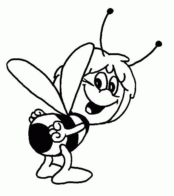 Раскраска: Майя пчела (мультфильмы) #28305 - Бесплатные раскраски для печати
