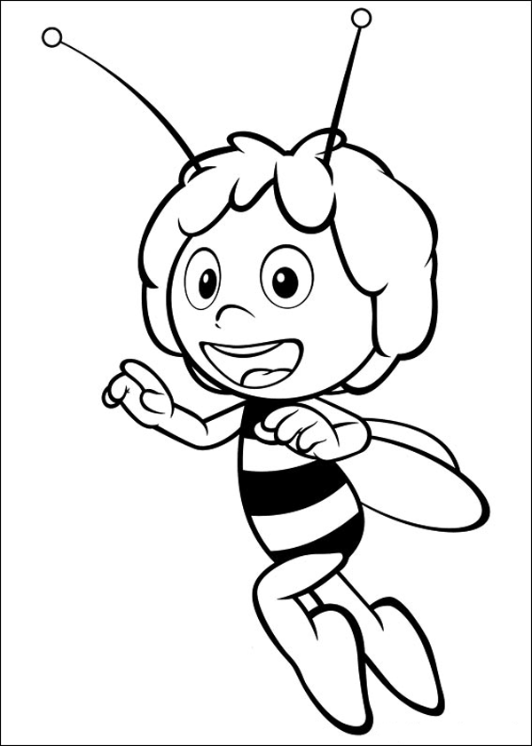 Раскраска: Майя пчела (мультфильмы) #28318 - Бесплатные раскраски для печати