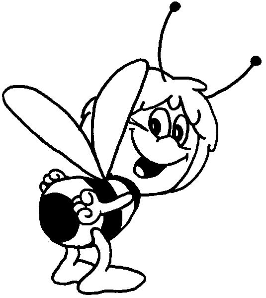 Раскраска: Майя пчела (мультфильмы) #28326 - Бесплатные раскраски для печати