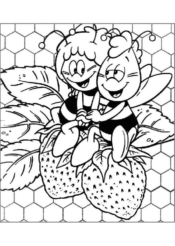 Раскраска: Майя пчела (мультфильмы) #28346 - Бесплатные раскраски для печати
