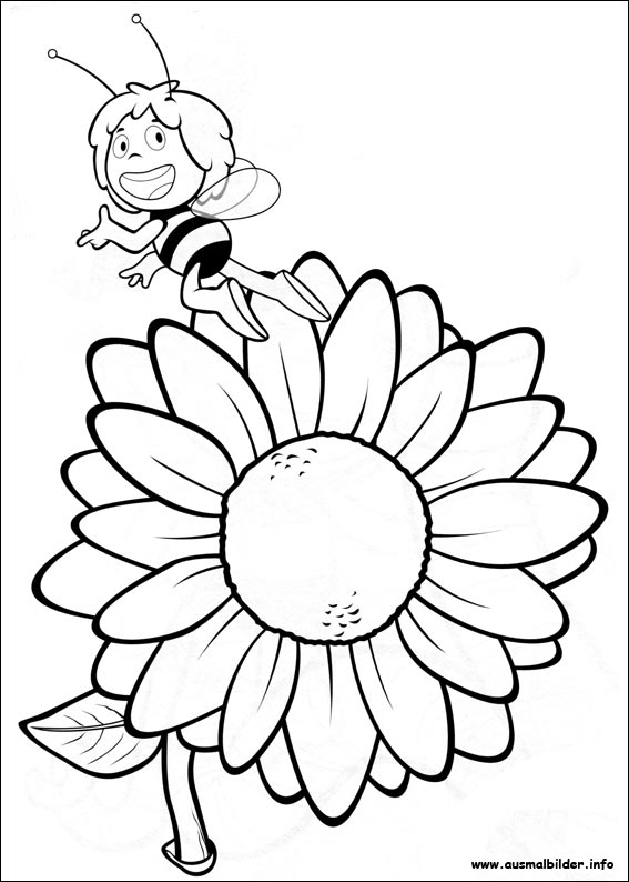 Раскраска: Майя пчела (мультфильмы) #28390 - Бесплатные раскраски для печати
