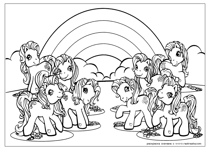 Раскраска: Маленький пони (мультфильмы) #41903 - Бесплатные раскраски для печати
