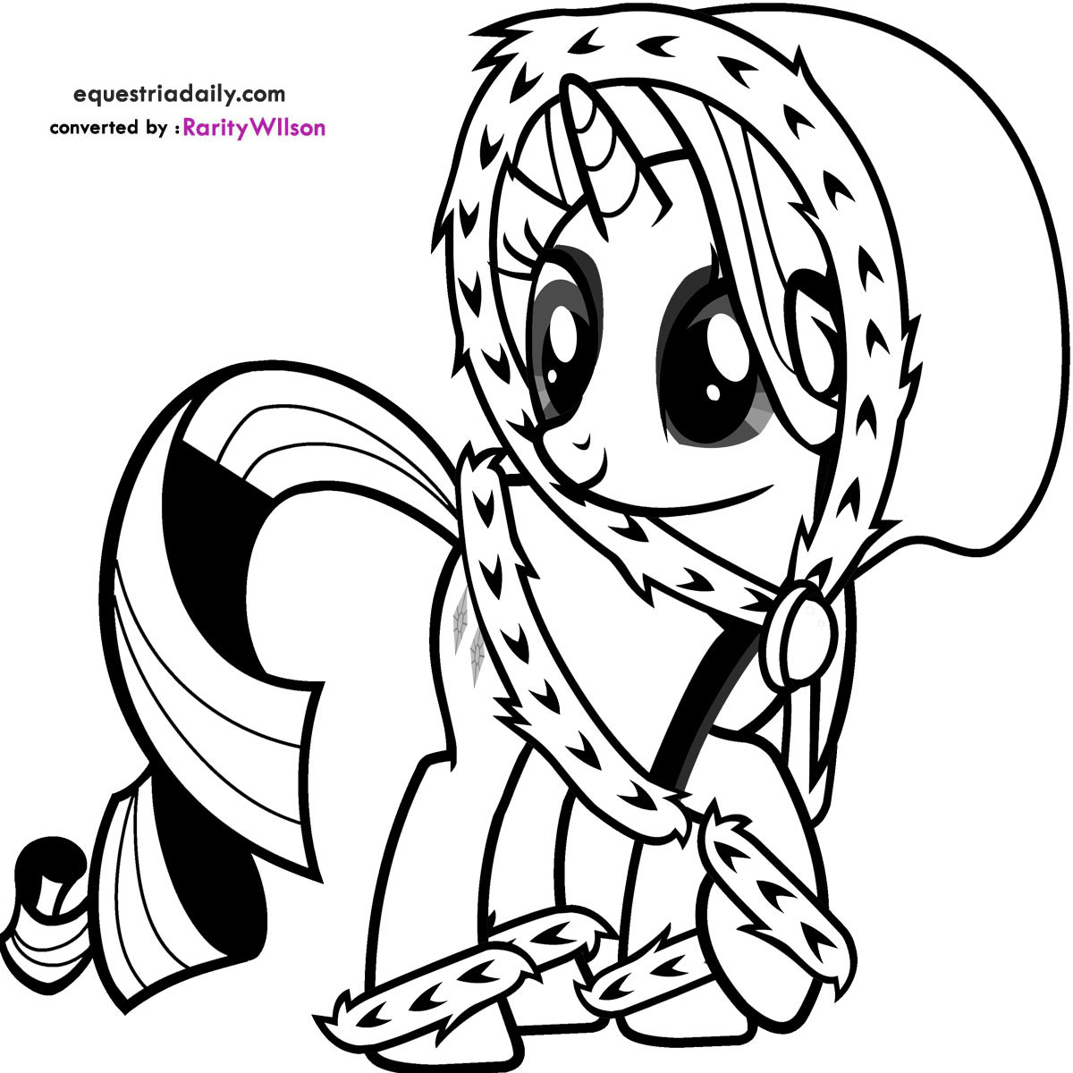 Раскраска: Маленький пони (мультфильмы) #41908 - Бесплатные раскраски для печати
