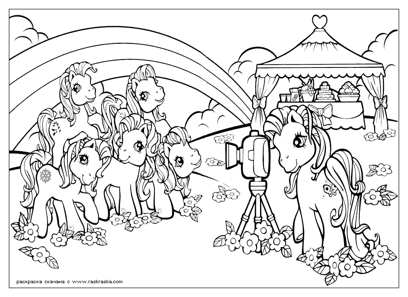 Раскраска: Маленький пони (мультфильмы) #42080 - Бесплатные раскраски для печати