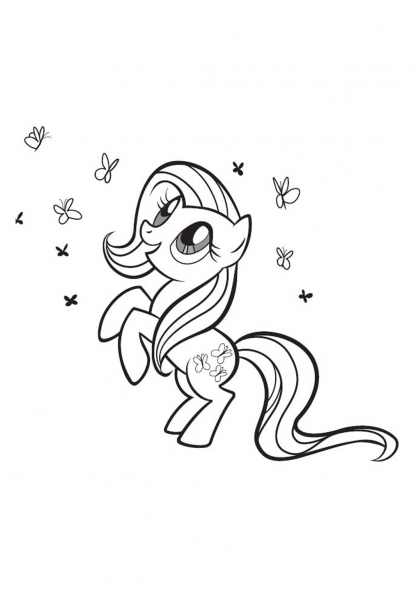 Раскраска: Маленький пони (мультфильмы) #42089 - Бесплатные раскраски для печати