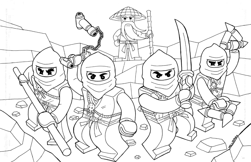 Раскраска: Ninjago (мультфильмы) #24029 - Бесплатные раскраски для печати