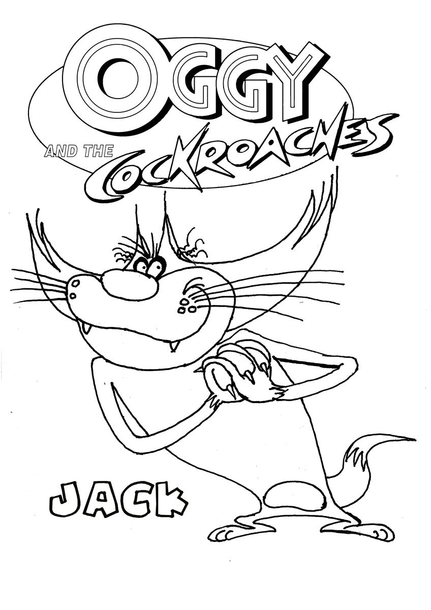 Раскраска: Огги и Каффардс (мультфильмы) #37863 - Бесплатные раскраски для печати