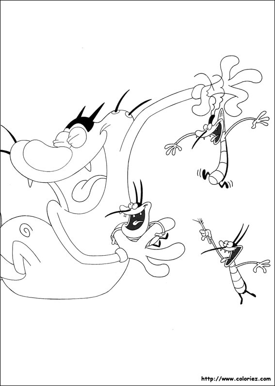 Раскраска: Огги и Каффардс (мультфильмы) #37865 - Бесплатные раскраски для печати