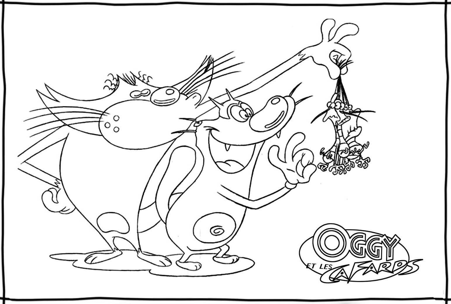 Раскраска: Огги и Каффардс (мультфильмы) #37878 - Бесплатные раскраски для печати