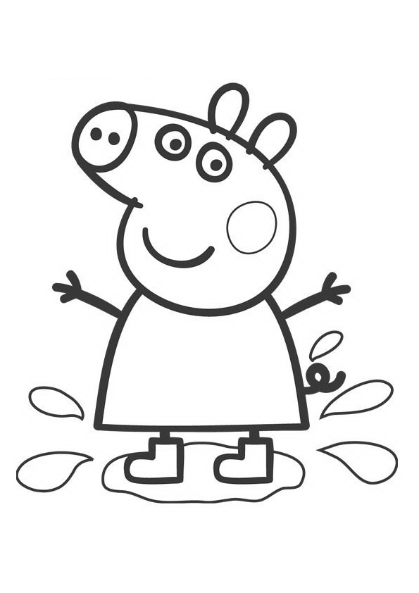 Раскраска: Свинка Пеппа (мультфильмы) #43911 - Бесплатные раскраски для печати