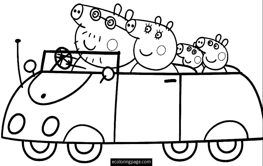 Раскраска: Свинка Пеппа (мультфильмы) #43913 - Бесплатные раскраски для печати