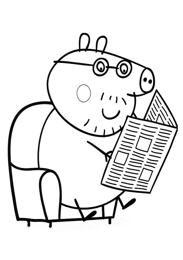 Раскраска: Свинка Пеппа (мультфильмы) #43921 - Бесплатные раскраски для печати