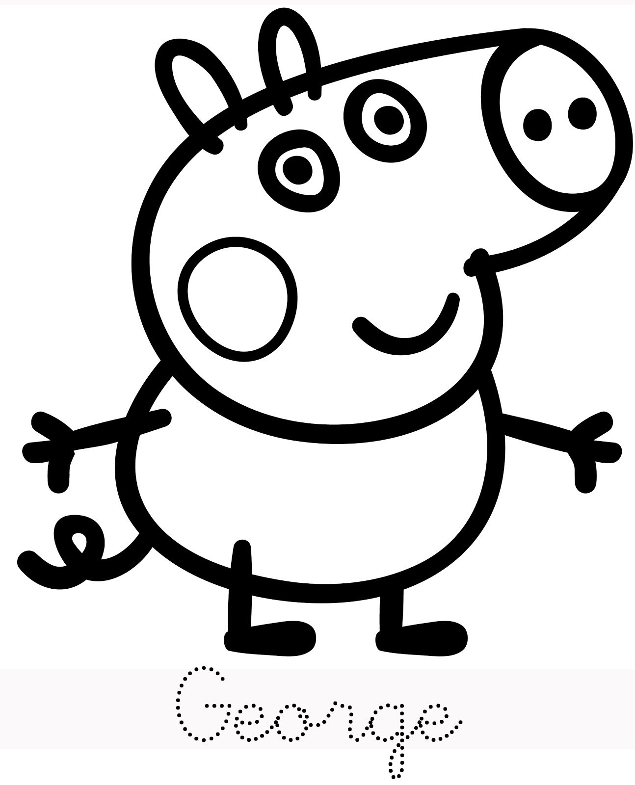 Раскраска: Свинка Пеппа (мультфильмы) #43942 - Бесплатные раскраски для печати