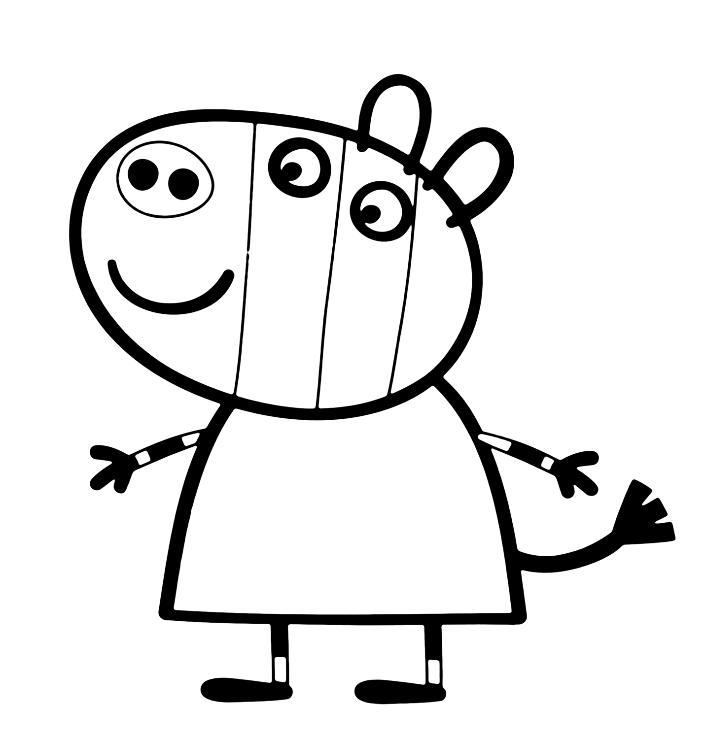 Раскраска: Свинка Пеппа (мультфильмы) #43956 - Бесплатные раскраски для печати