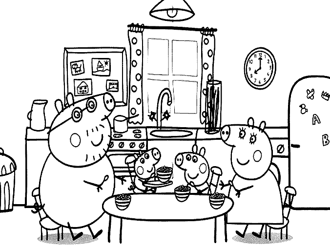 Раскраска: Свинка Пеппа (мультфильмы) #43957 - Бесплатные раскраски для печати
