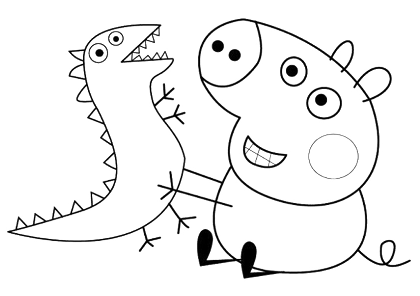Раскраска: Свинка Пеппа (мультфильмы) #43961 - Бесплатные раскраски для печати