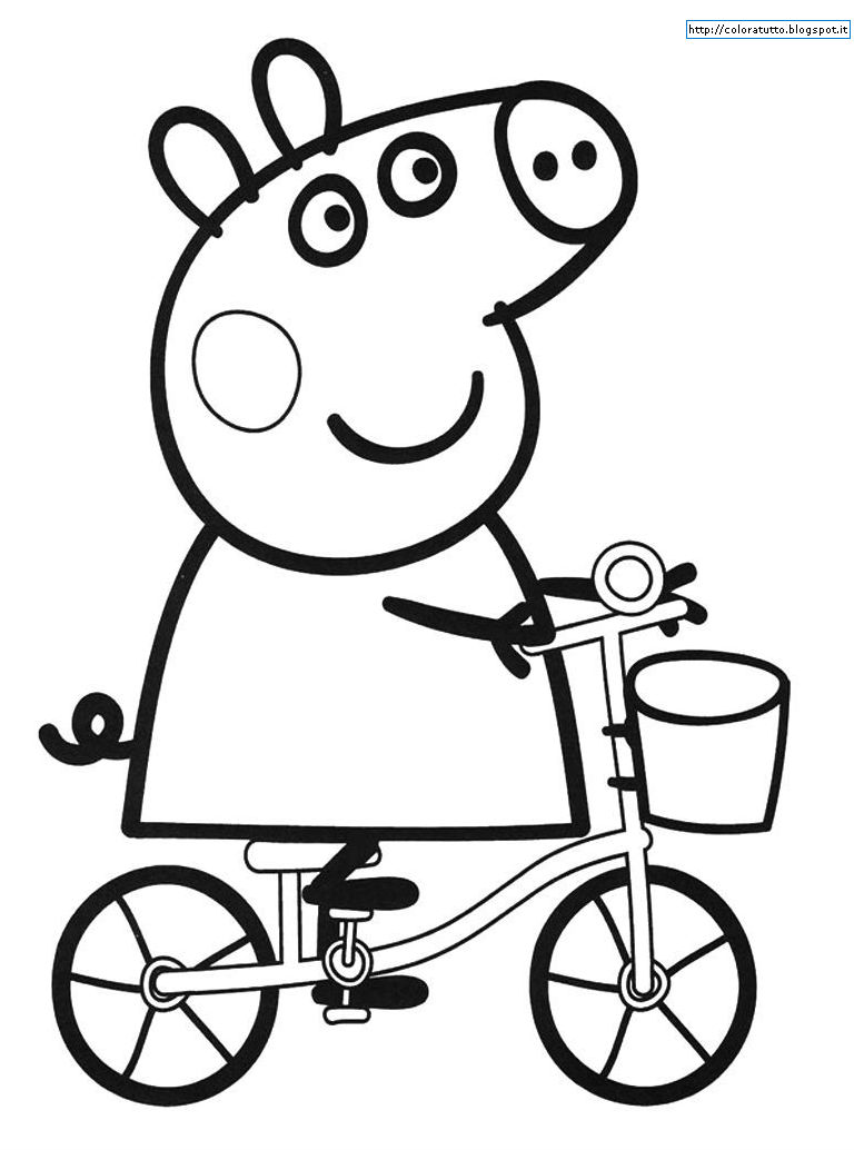 Раскраска: Свинка Пеппа (мультфильмы) #43968 - Бесплатные раскраски для печати