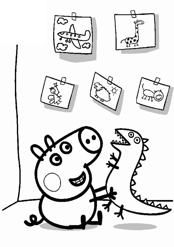 Раскраска: Свинка Пеппа (мультфильмы) #43970 - Бесплатные раскраски для печати
