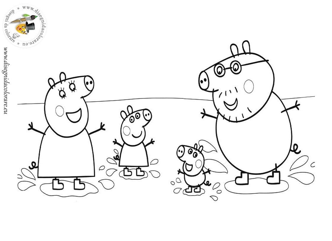 Раскраска: Свинка Пеппа (мультфильмы) #43972 - Бесплатные раскраски для печати