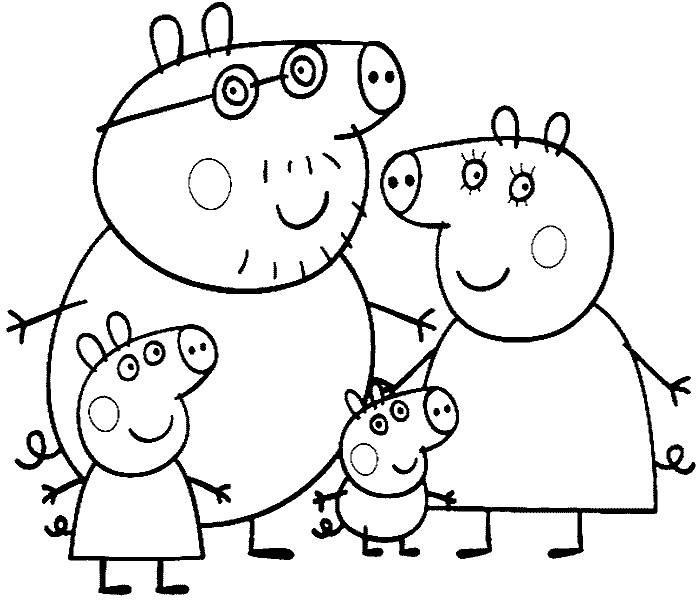 Раскраска: Свинка Пеппа (мультфильмы) #43978 - Бесплатные раскраски для печати