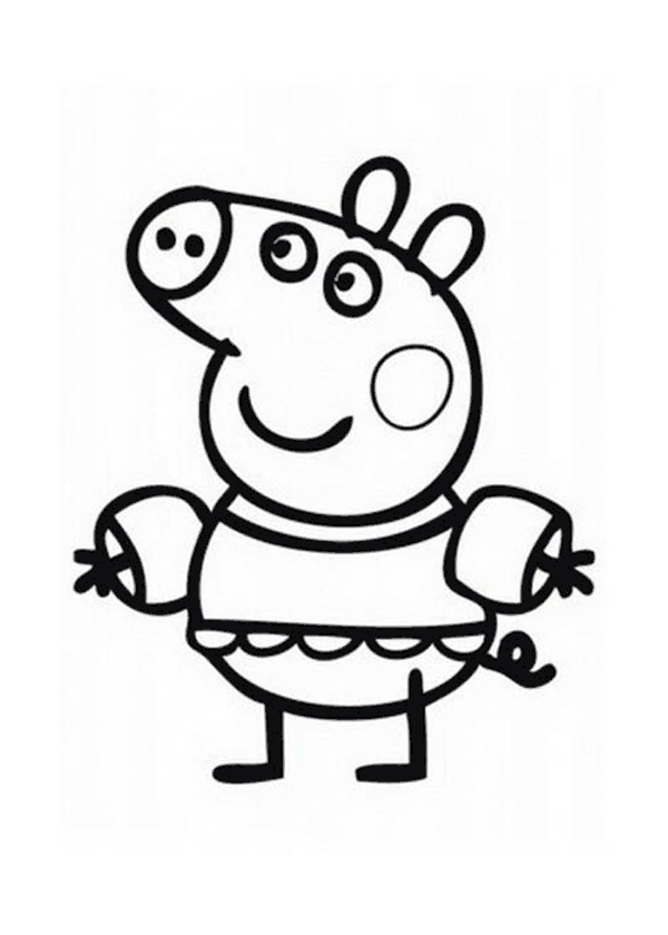 Раскраска: Свинка Пеппа (мультфильмы) #43998 - Бесплатные раскраски для печати