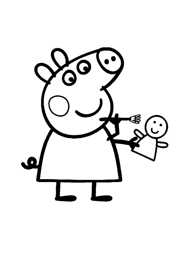 Раскраска: Свинка Пеппа (мультфильмы) #43999 - Бесплатные раскраски для печати