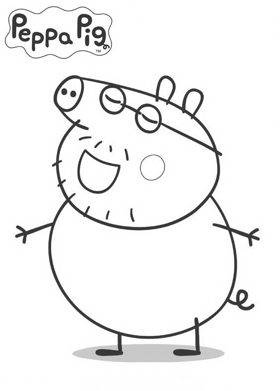 Раскраска: Свинка Пеппа (мультфильмы) #44000 - Бесплатные раскраски для печати