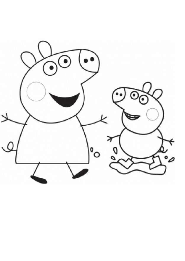 Раскраска: Свинка Пеппа (мультфильмы) #44008 - Бесплатные раскраски для печати