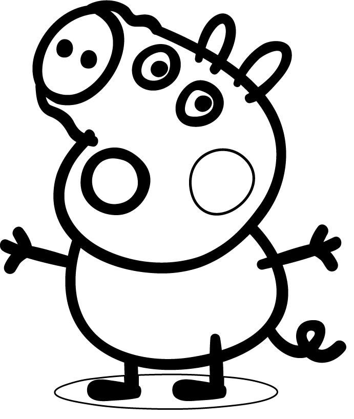 Раскраска: Свинка Пеппа (мультфильмы) #44009 - Бесплатные раскраски для печати