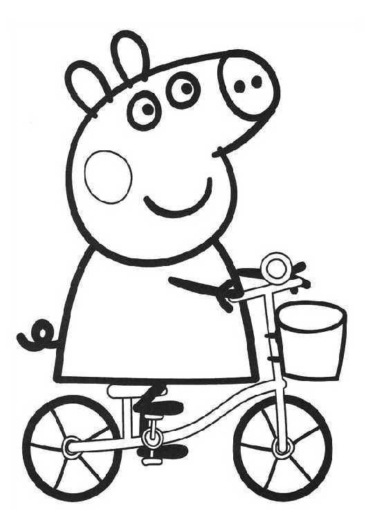 Раскраска: Свинка Пеппа (мультфильмы) #44025 - Бесплатные раскраски для печати