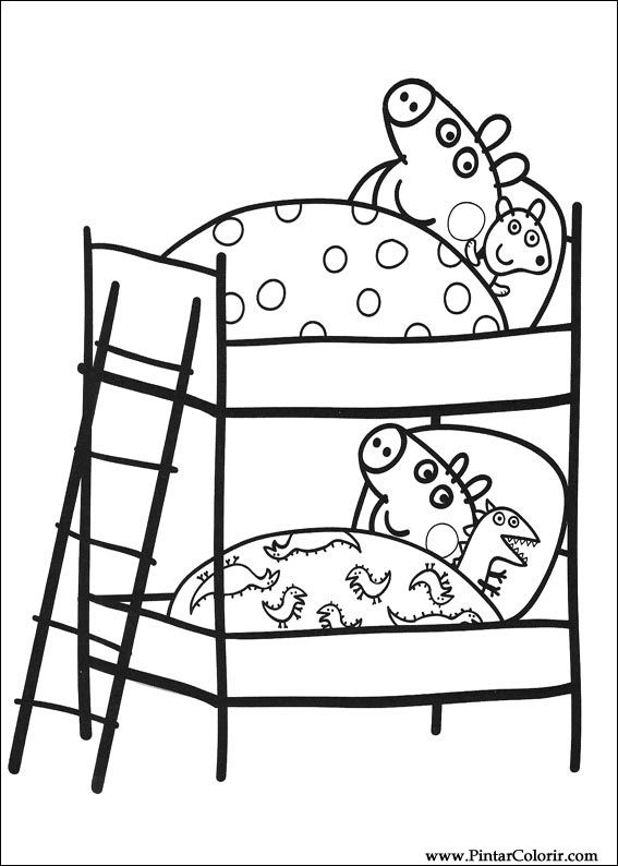 Раскраска: Свинка Пеппа (мультфильмы) #44026 - Бесплатные раскраски для печати