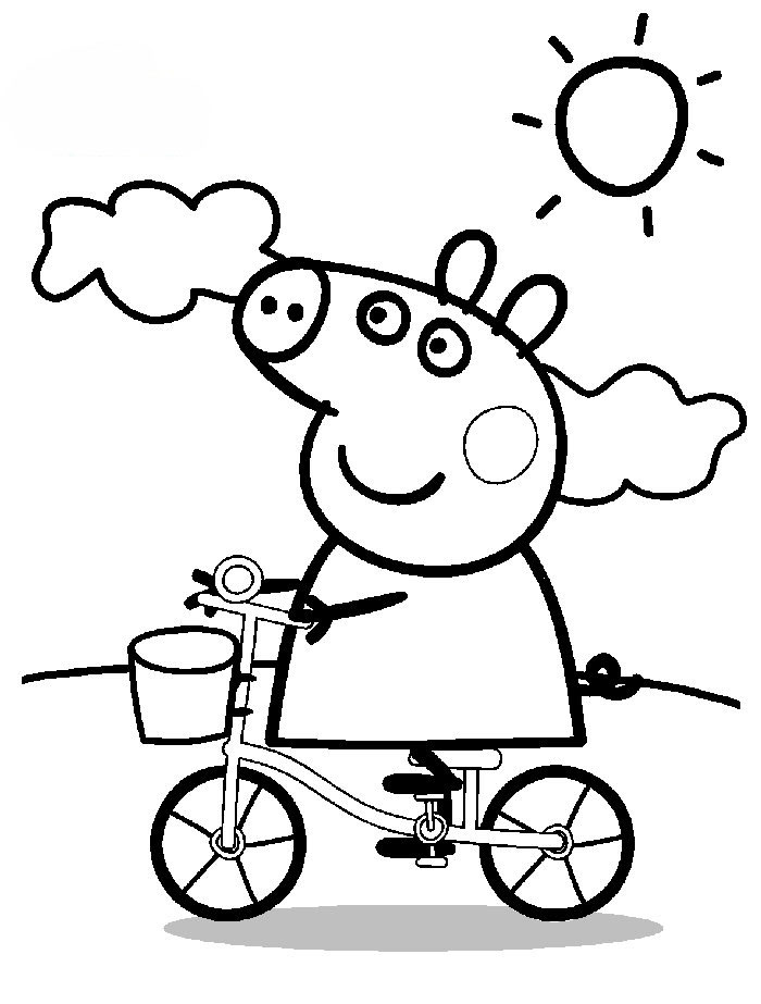 Раскраска: Свинка Пеппа (мультфильмы) #44032 - Бесплатные раскраски для печати