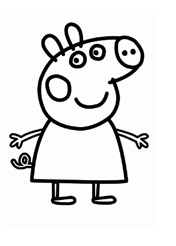Раскраска: Свинка Пеппа (мультфильмы) #44042 - Бесплатные раскраски для печати