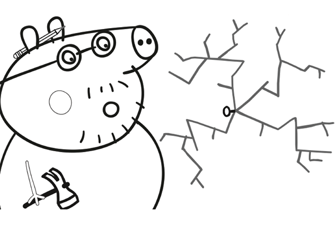 Раскраска: Свинка Пеппа (мультфильмы) #44086 - Бесплатные раскраски для печати