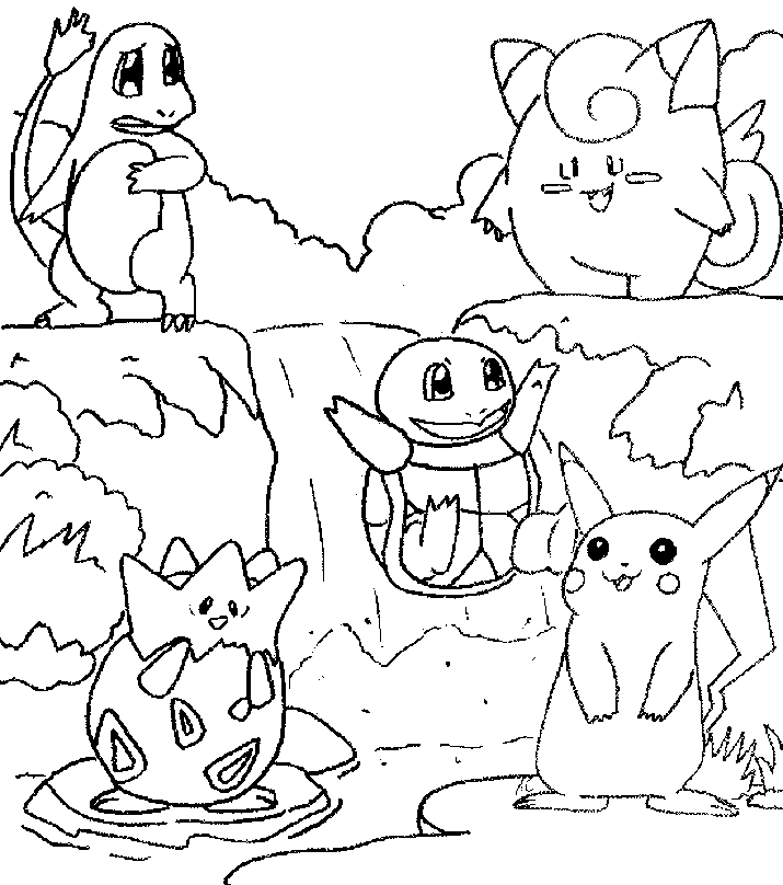 Раскраска: Pokemon (мультфильмы) #24679 - Бесплатные раскраски для печати