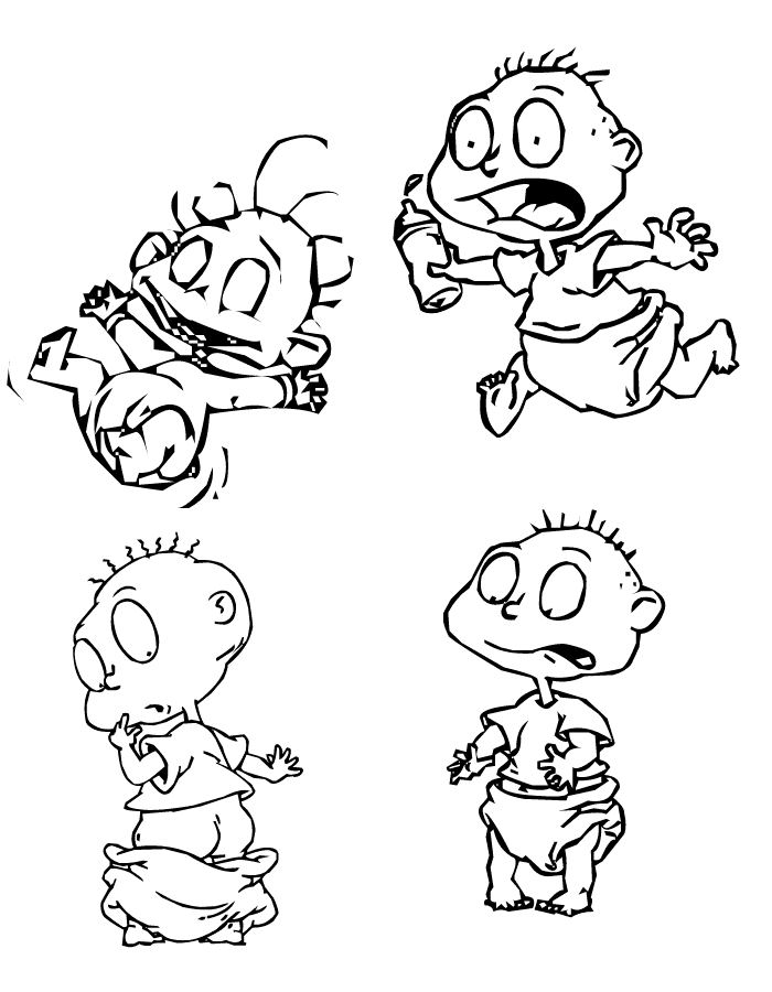 Раскраска: Rugrats (мультфильмы) #52697 - Бесплатные раскраски для печати