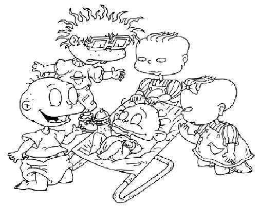 Раскраска: Rugrats (мультфильмы) #52719 - Бесплатные раскраски для печати