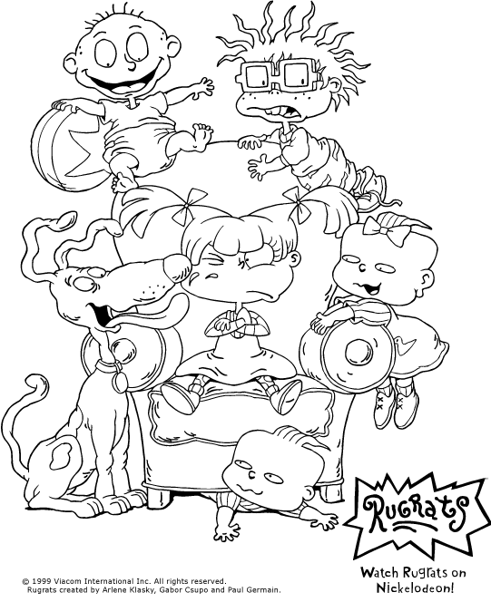Раскраска: Rugrats (мультфильмы) #52727 - Бесплатные раскраски для печати