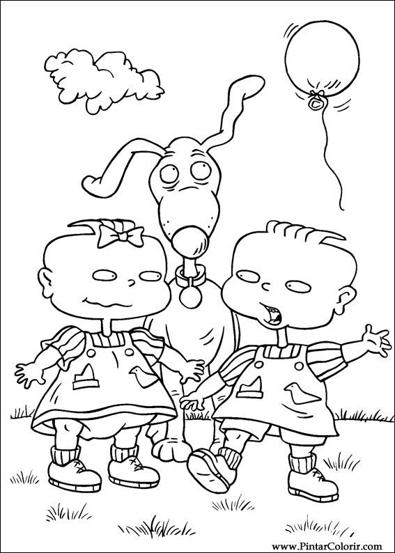 Раскраска: Rugrats (мультфильмы) #52765 - Бесплатные раскраски для печати