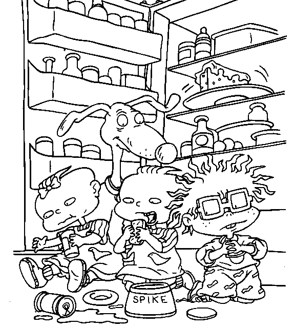 Раскраска: Rugrats (мультфильмы) #52815 - Бесплатные раскраски для печати