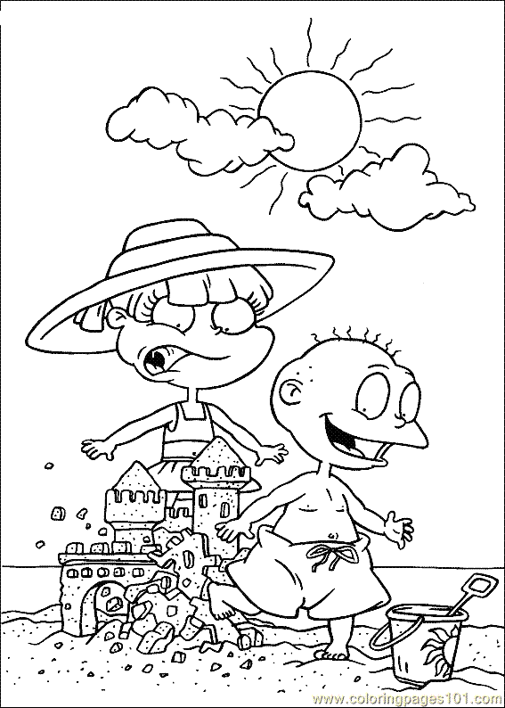 Раскраска: Rugrats (мультфильмы) #52834 - Бесплатные раскраски для печати