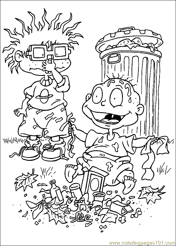 Раскраска: Rugrats (мультфильмы) #52840 - Бесплатные раскраски для печати