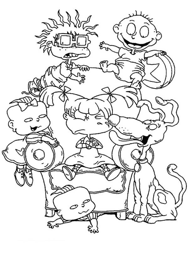 Раскраска: Rugrats (мультфильмы) #52929 - Бесплатные раскраски для печати