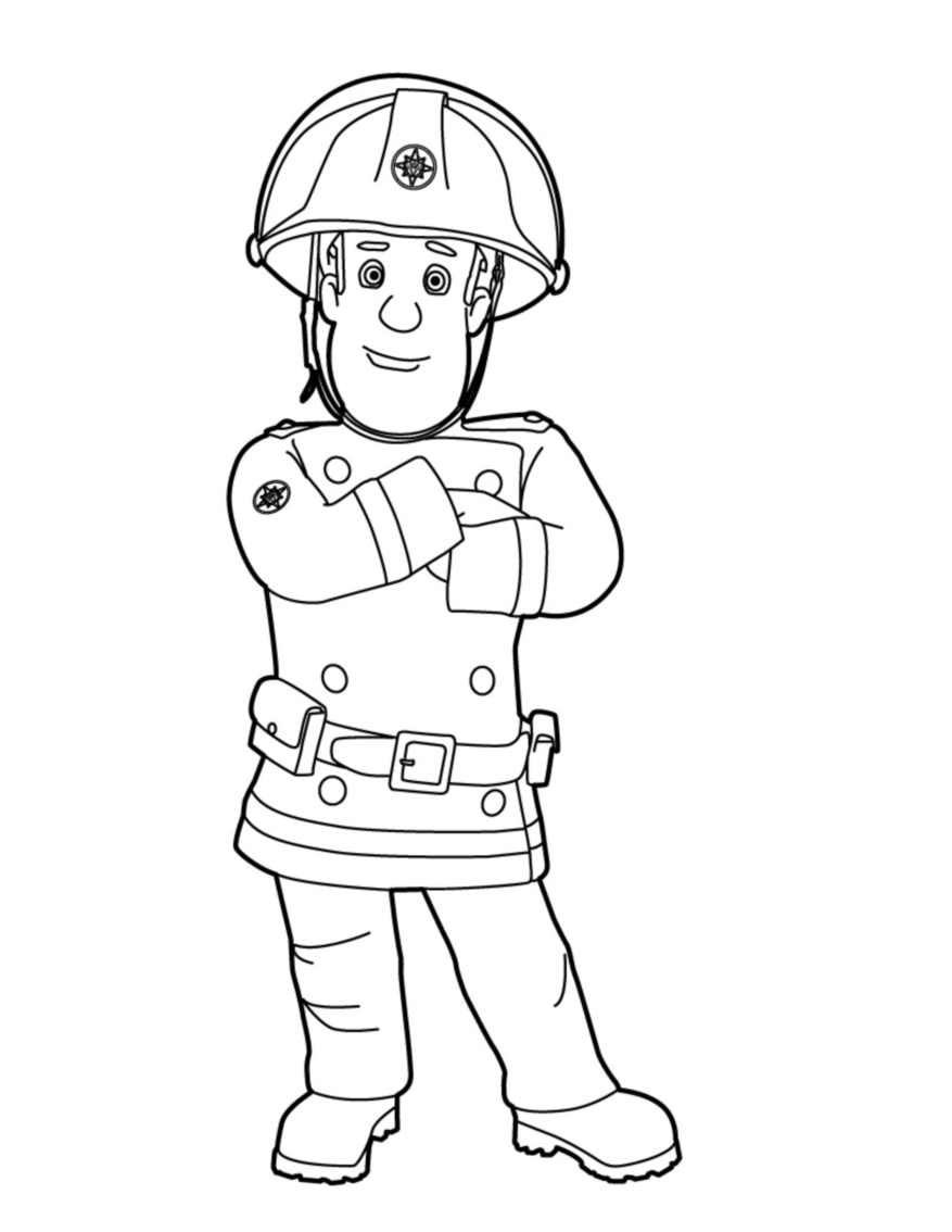 Раскраска: Сэм Пожарный (мультфильмы) #39770 - Бесплатные раскраски для печати
