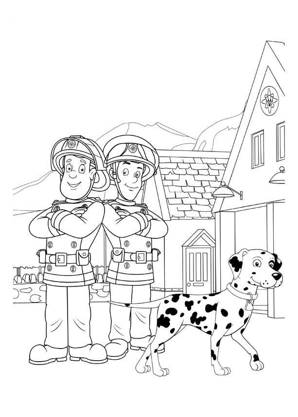 Раскраска: Сэм Пожарный (мультфильмы) #39842 - Бесплатные раскраски для печати