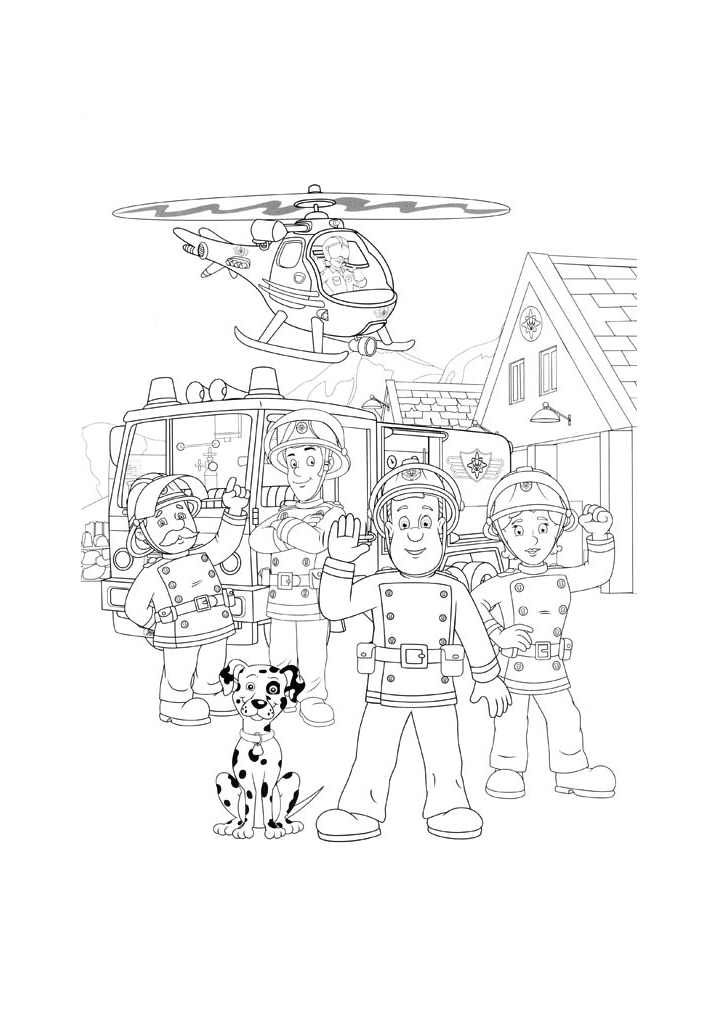Раскраска: Сэм Пожарный (мультфильмы) #39864 - Бесплатные раскраски для печати