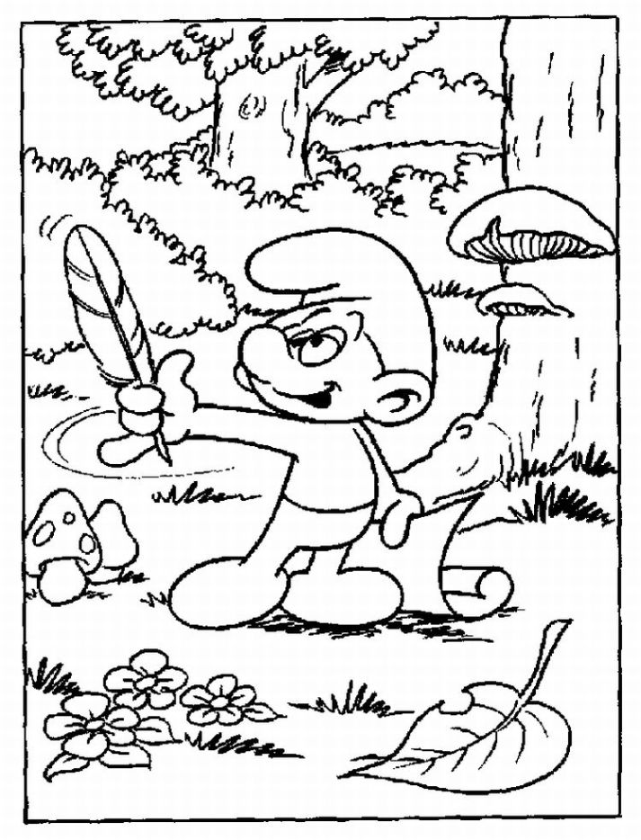 Раскраска: Smurfs (мультфильмы) #34578 - Бесплатные раскраски для печати