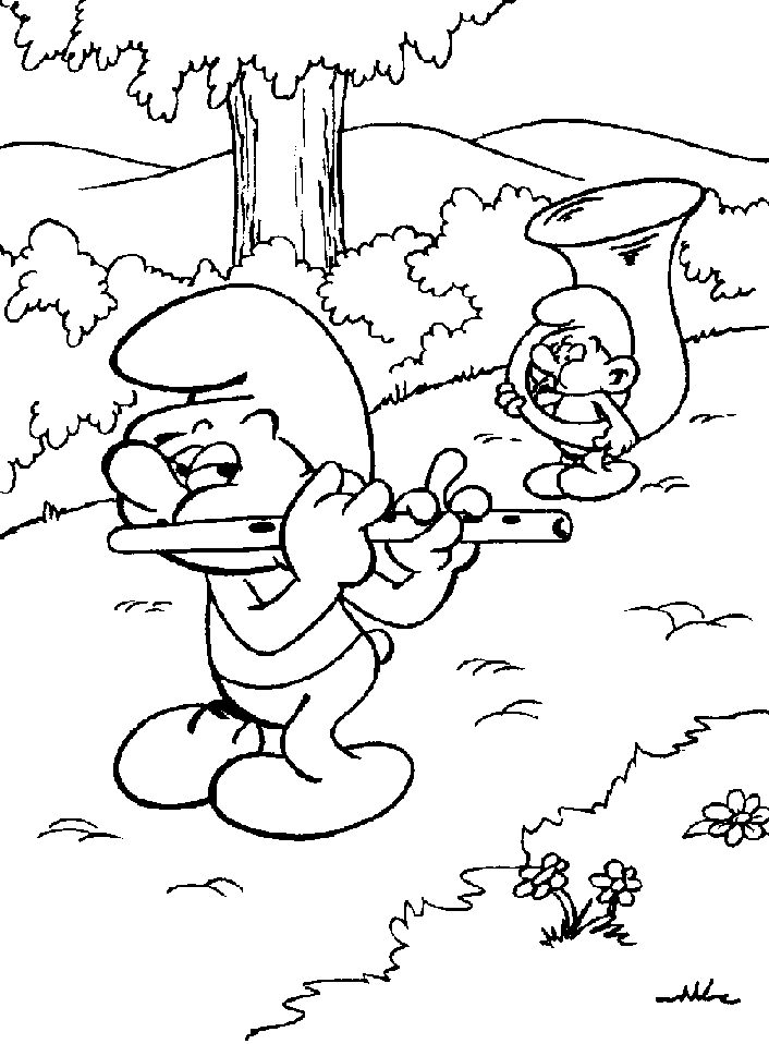 Раскраска: Smurfs (мультфильмы) #34636 - Бесплатные раскраски для печати